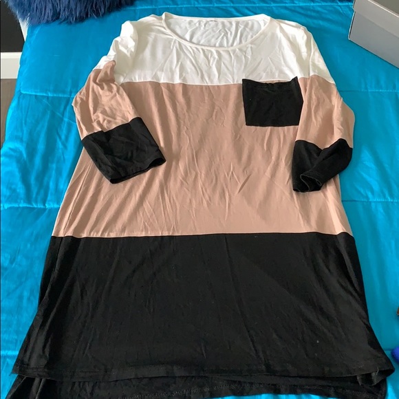Boutique LS color block Dress M - Picture 1 of 2